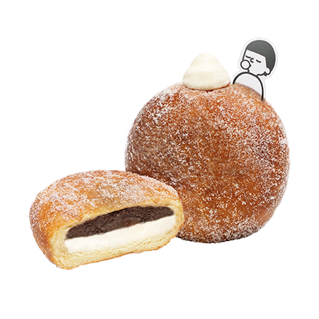 순수우유 팥 도넛